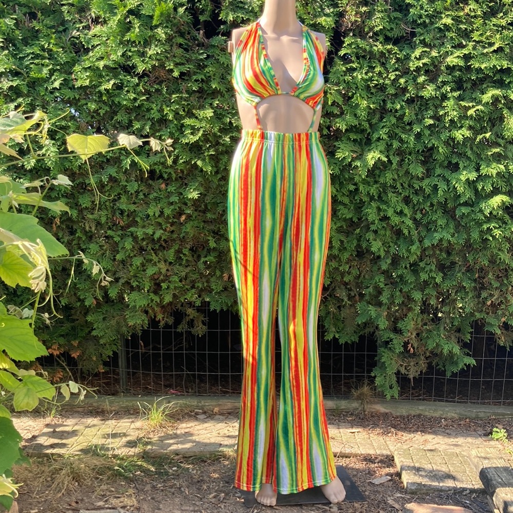 Colorful Jumpsuit Pants Set